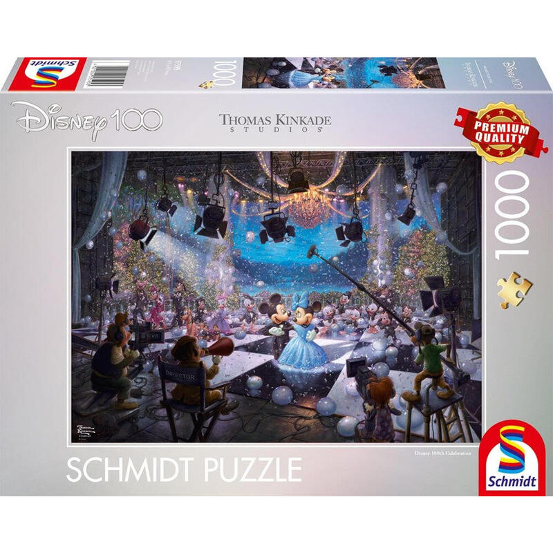 Schmidt spiele thomas kinkade studios: disney 100th celebration special edition 1, puzzle (1000 piezas)