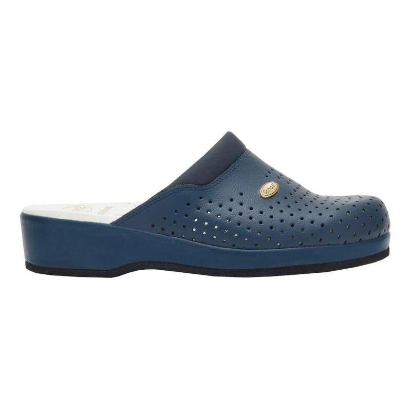 Scholl clog backguard – zuecos unisex azul marino, talla 44