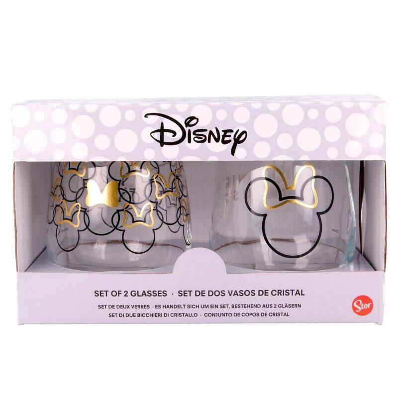 Set 2 vasos cristal minnie disney 510ml