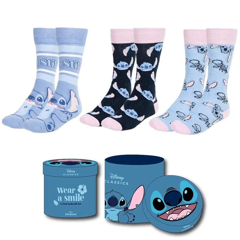 Set 3 calcetines stitch disney adulto