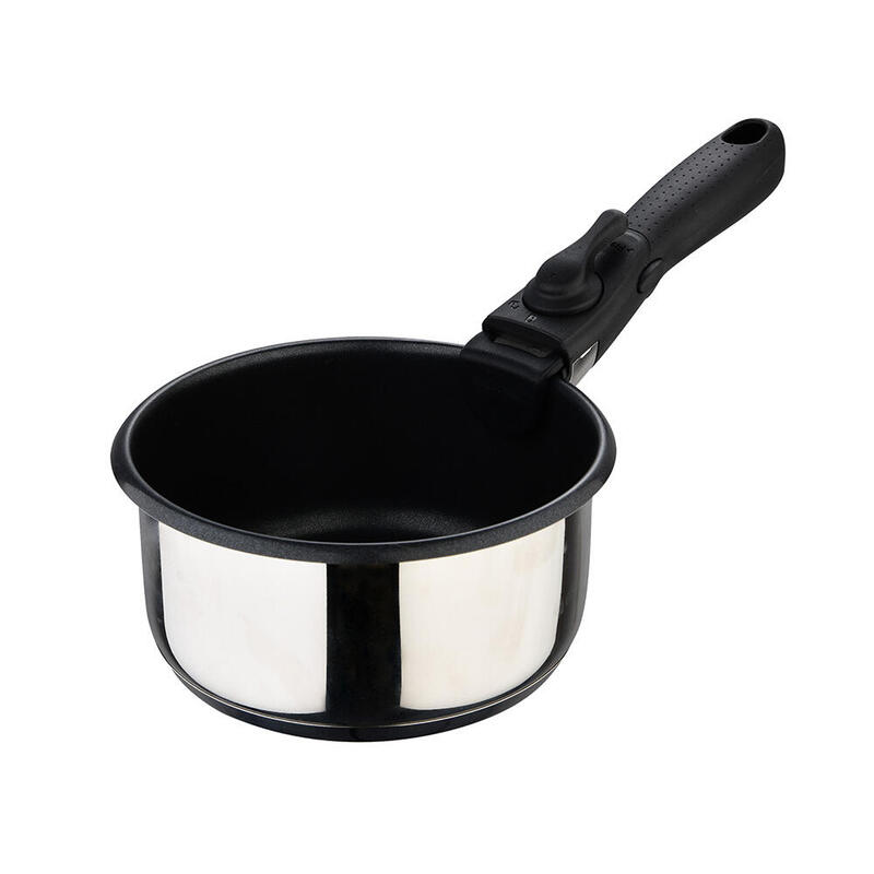 Set 3 cazos acero inoxidable click & cook bergner