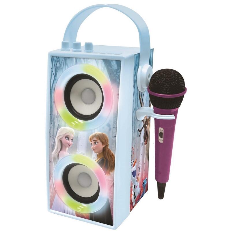 Set de karaoke lexibook frozen: altavoz bluetooth portÁtil + micrÓfono