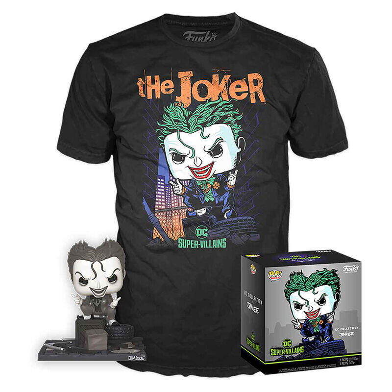 Set figura pop &38, tee dc comics jim lee joker
