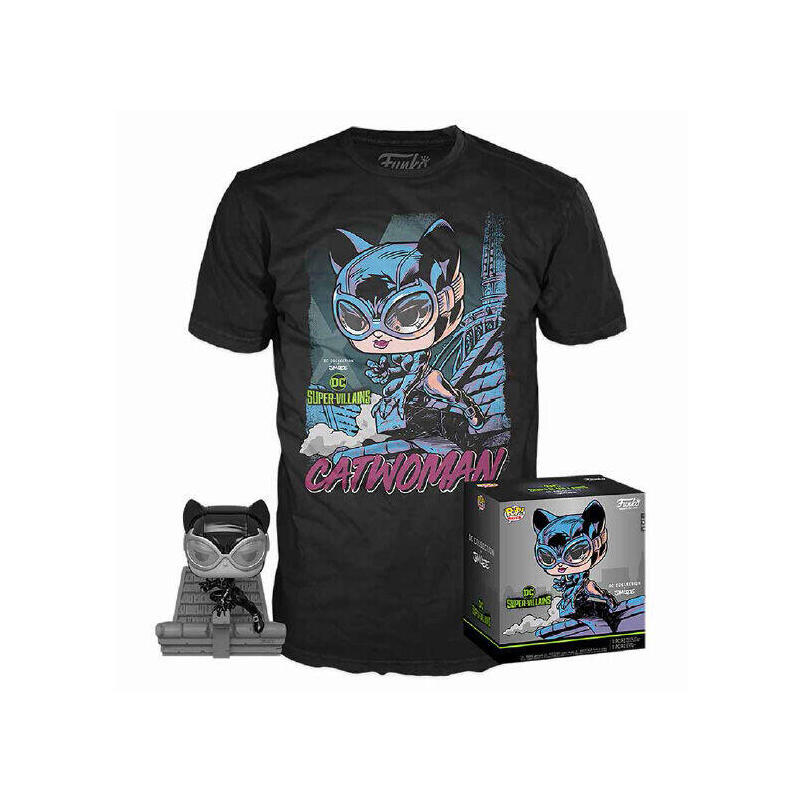 Set figura pop &38, tee dc jim lee catwoman