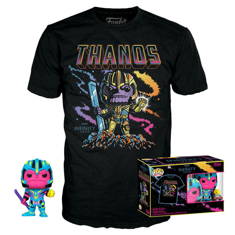 Set figura pop & tee marvel infinity saga thanos exclusive talla m
