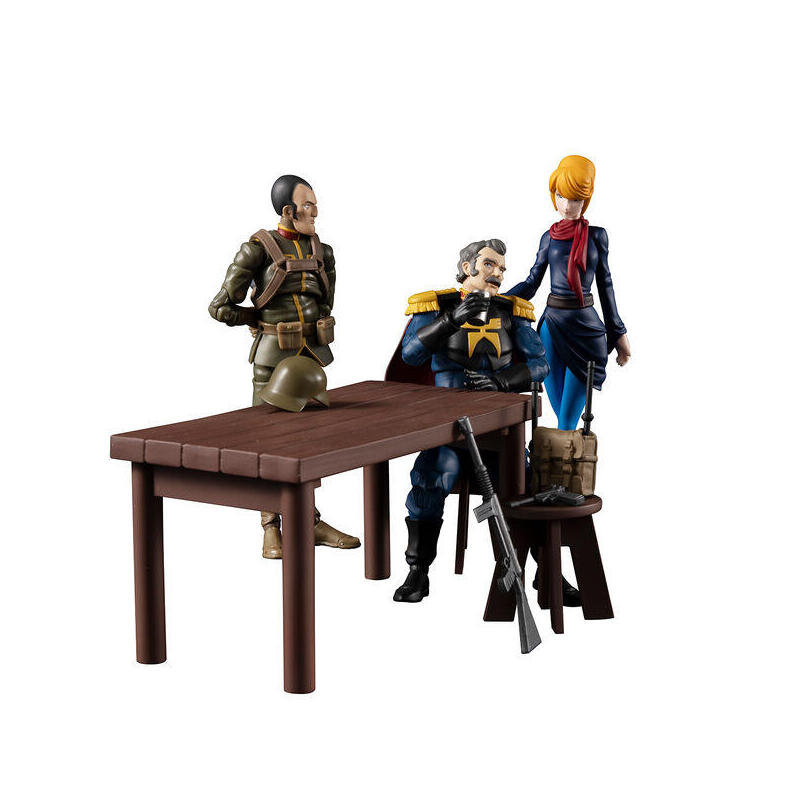 Set figuras team ramba ral principality of zeon mobile suit gundam 23cm