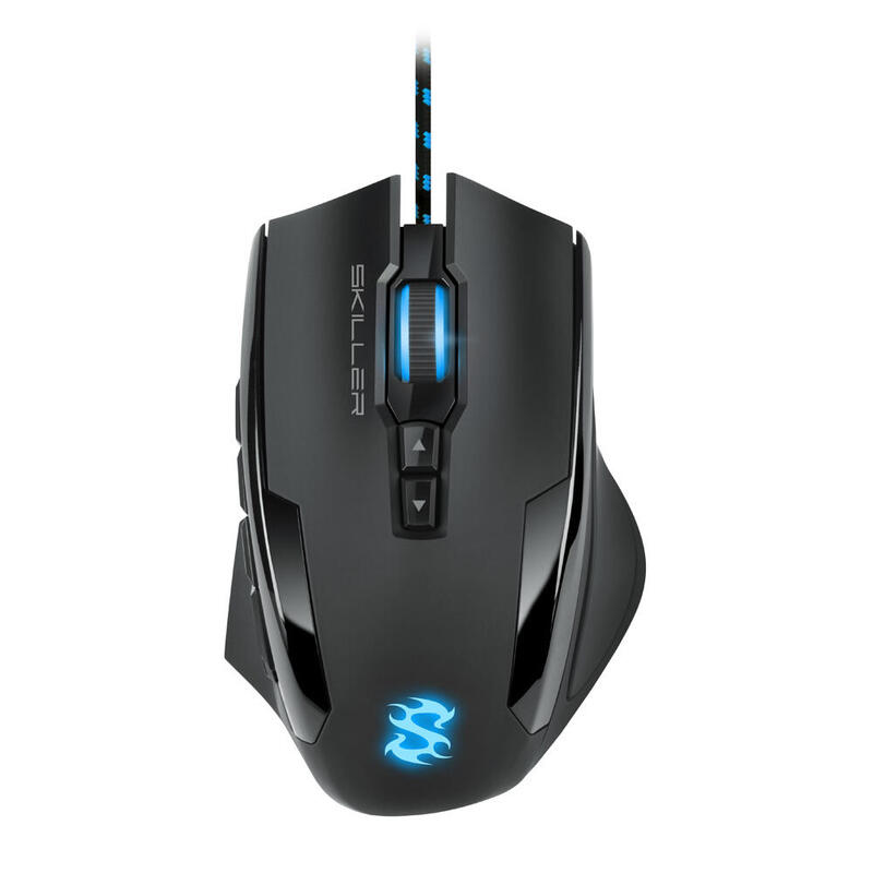 Sharkoon raton gaming skiller sgm1 usb optico 10800 dpi mano derecha negro