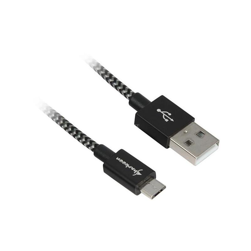 Sharkoon usb 2.0 cable, usb-a stecker  micro-usb stecker 4044951027026