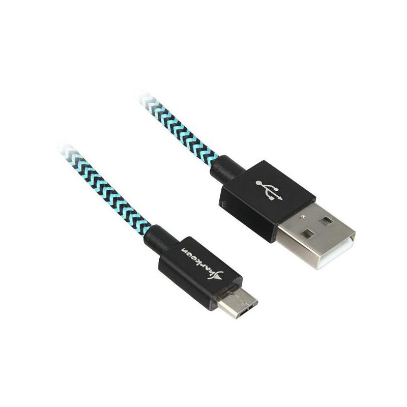 Sharkoon usb 2.0 cable, usb-a stecker  micro-usb stecker 4044951027088