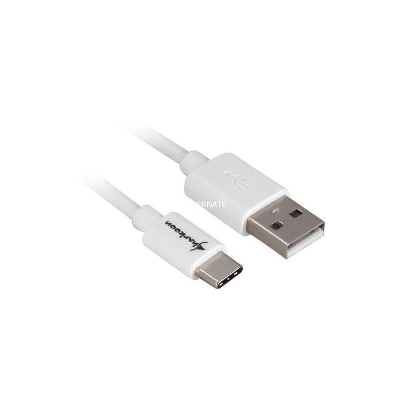Sharkoon usb 2.0 cable, usb-a stecker  usb-c stecker 4044951021642