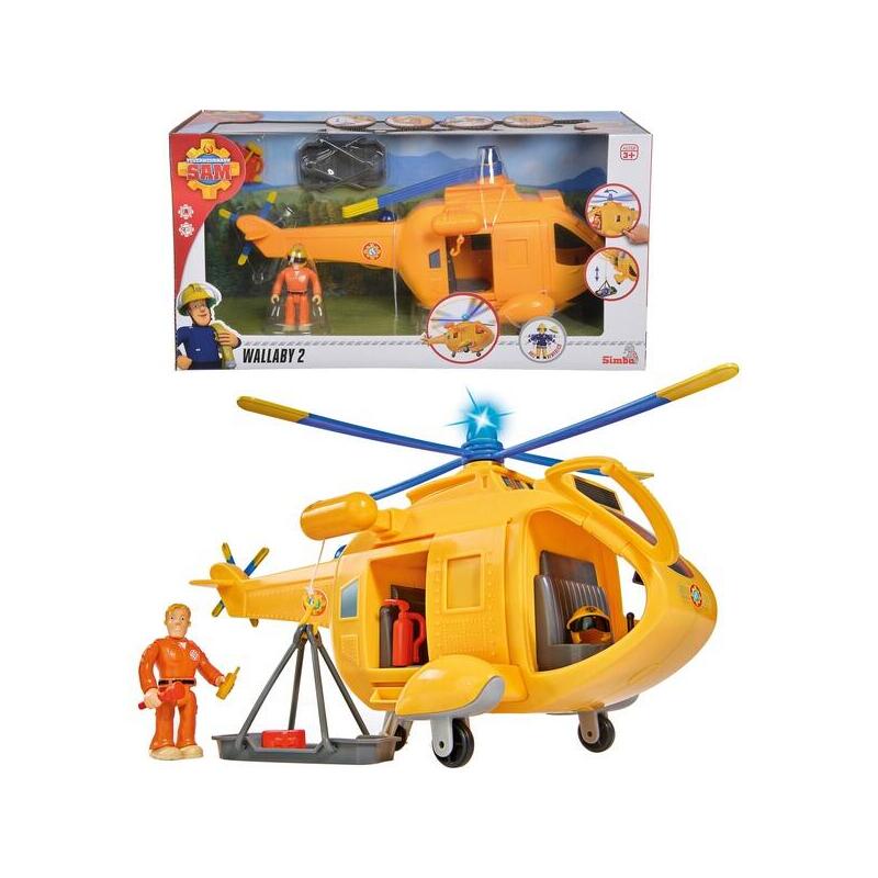 Simba bombero sam helicóptero wallaby ii vehículo de juguete 109251002