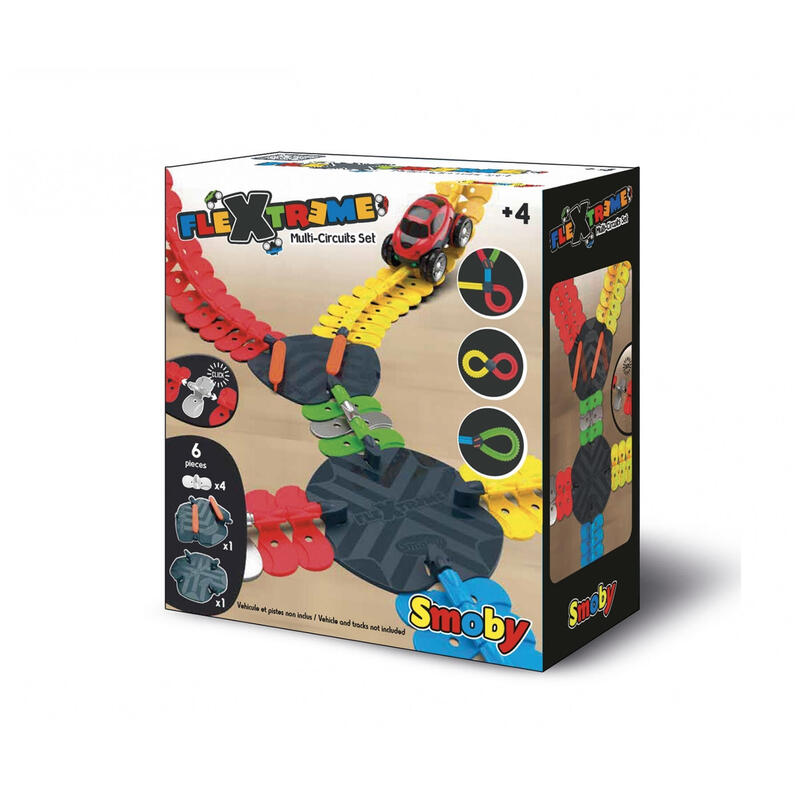 Smoby flextreme multi-race set cruce y desvÍo, 7600180911