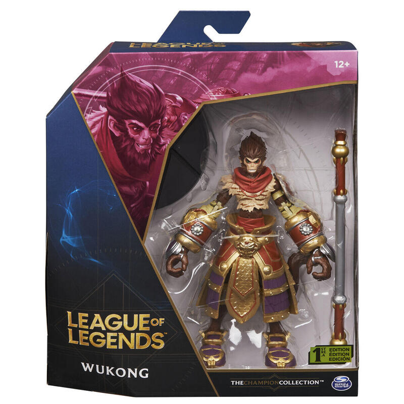 Spin master figura de juguete coleccionable de league of legends wukong de 6 pulgadas 6062872