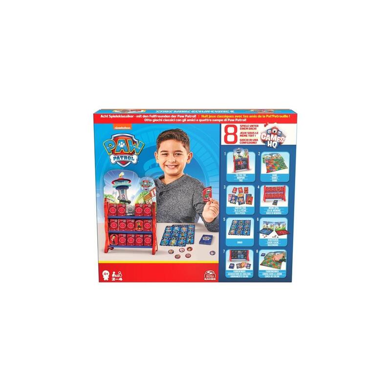Spin master paw patrol: games hq – colecciÓn de juegos, juego de mesa 6067976