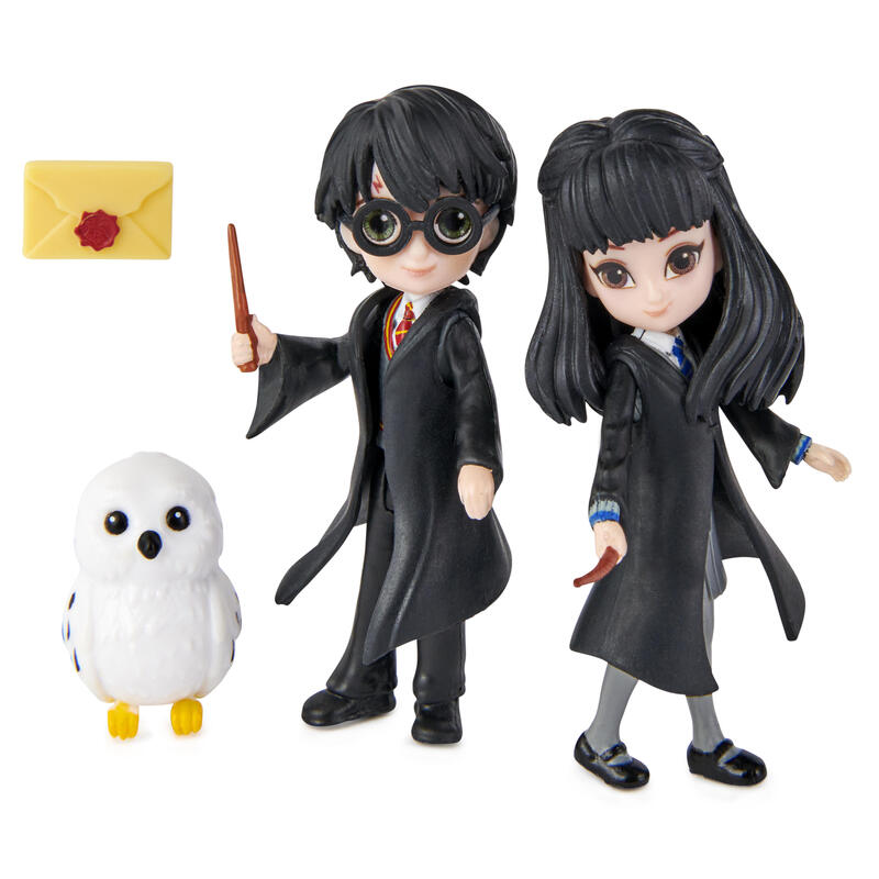 Spin master wizarding world harry potter – juego de amigos con figuras coleccionables de harry potter y cho chang, figura de jue