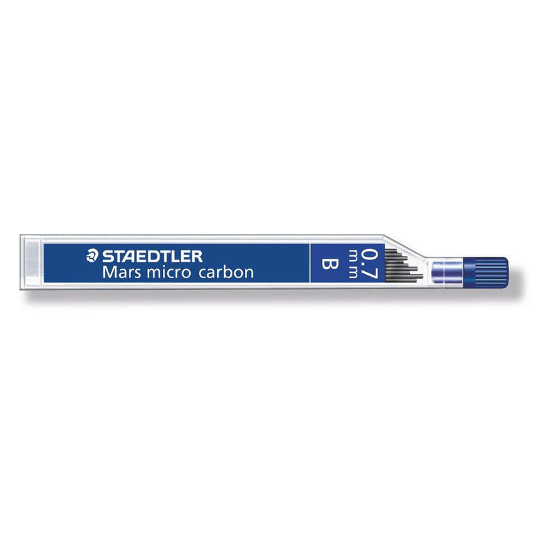 Staedtler recambio fino mars micro 0.7mm, pack 12 , 12 minas por paquete