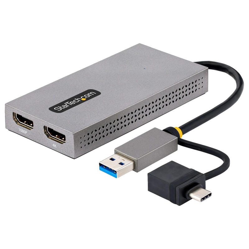 Startech adaptador convertidor usb 3.0  a 2 pantallas hdmi windows/mac