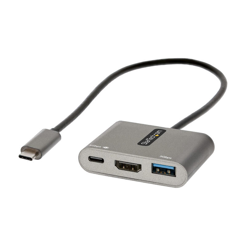 Startech adaptador multipuertos usb c a hdmi de 4k