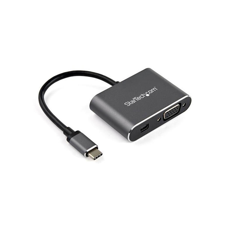Startech adaptador usbc a mini displayport vga