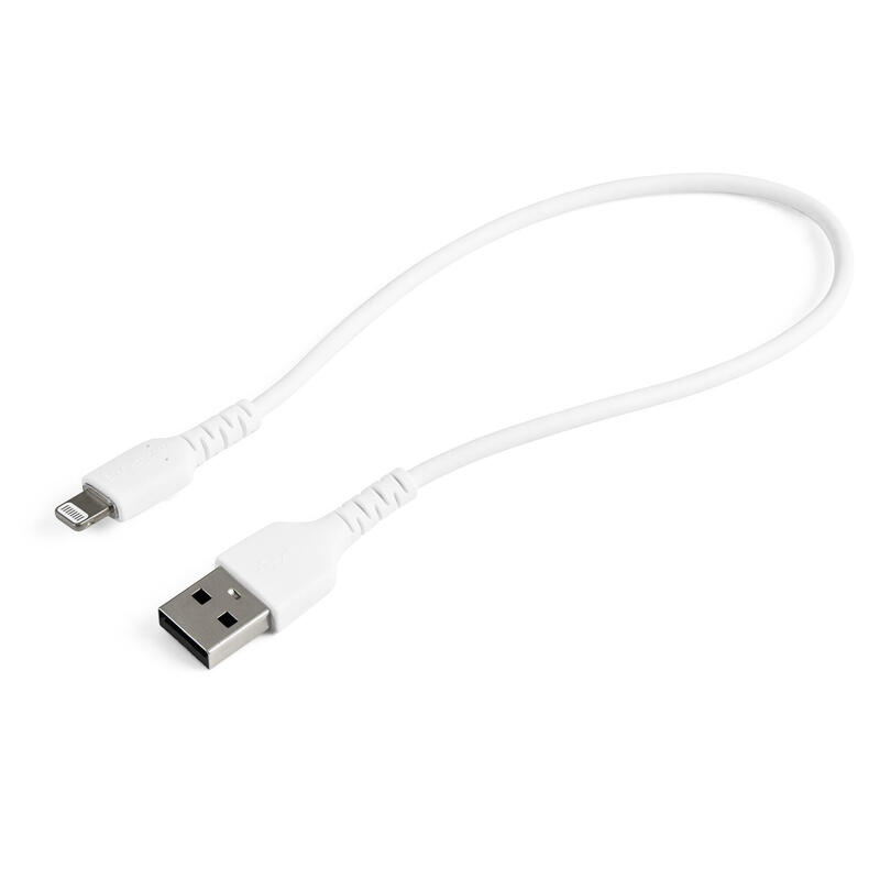 Startech cable usb-a a lightning 30 cm blanco rusbltmm30cmw                           –