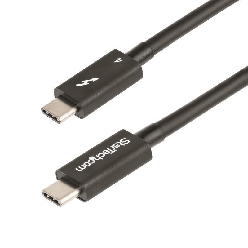 Startech.com cable de 0,5m thunderbolt 4 – 40gbps – pd 100w – vÍdeo 4k/8k – cable thunderbolt 4 con certificaciÓn intel – compat