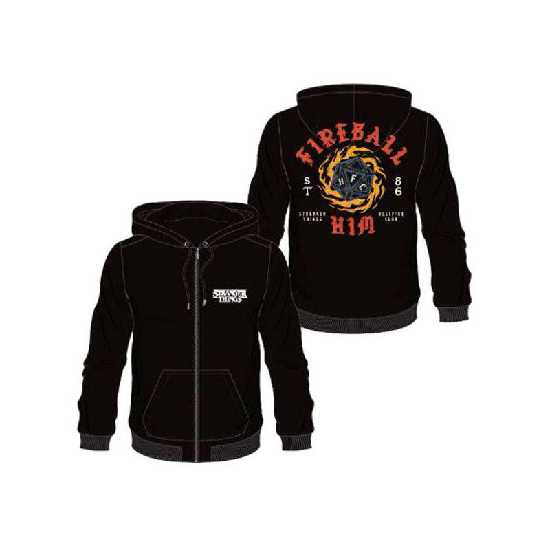 Sudadera capucha fireball stranger things talla l