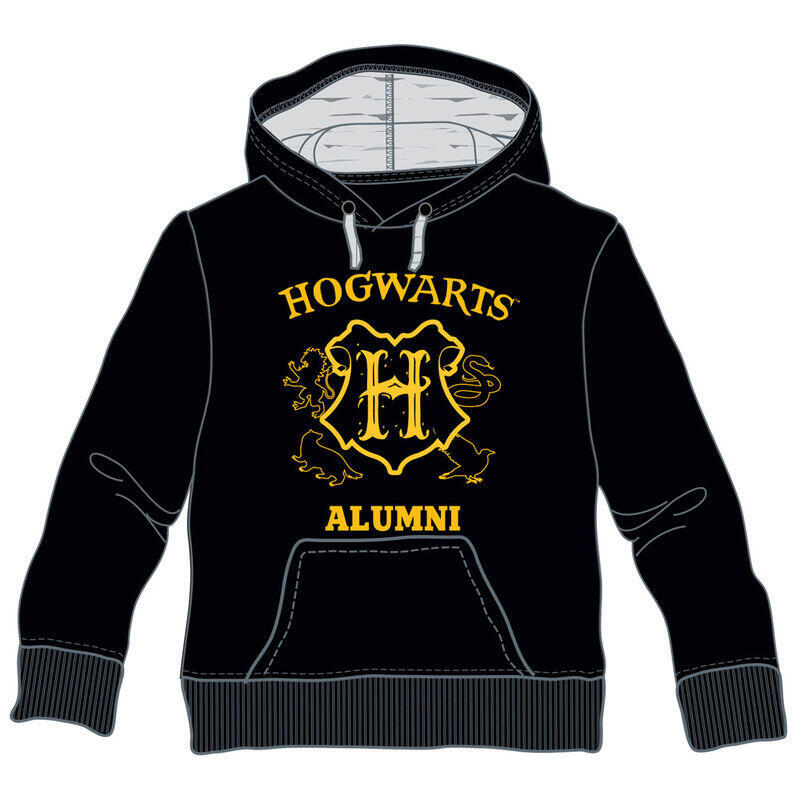 Sudadera capucha hogwarts alumni harry potter talla 8
