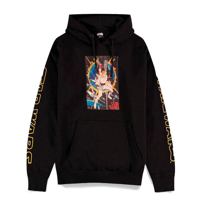 Sudadera capucha vintage poster star wars talla m