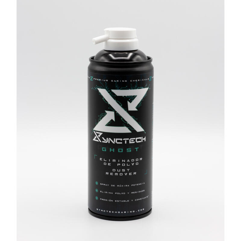 Synctech ghost spray de gas licuado eliminador de  polvo y residuos solidos