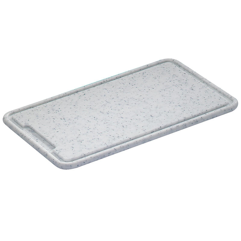 Tabla de trinchar zassenhaus de plastico gris claro 42x27x1,5cm