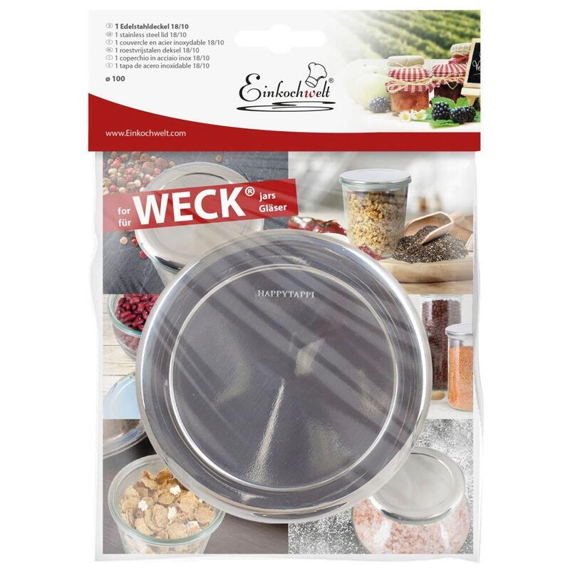 Tapa weck 100mm acero inoxidable