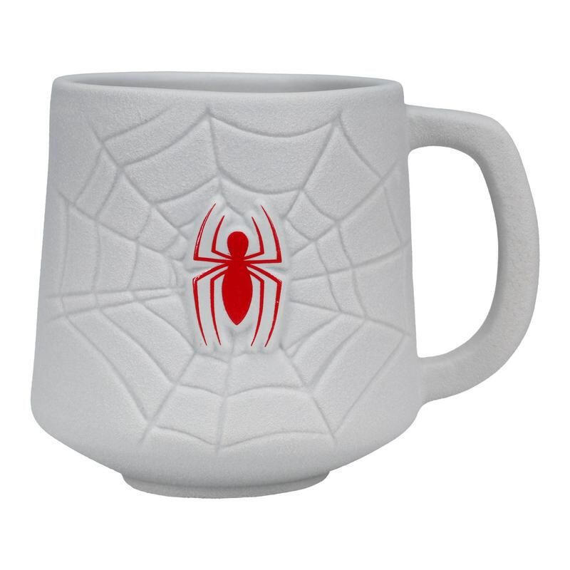 Taza 3d paladone marvel telaraÑa y logo spider man 350 ml