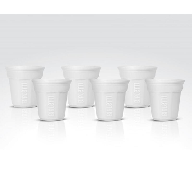Taza de cafÉ bialetti bicchierino blanco 6 pieza(s)