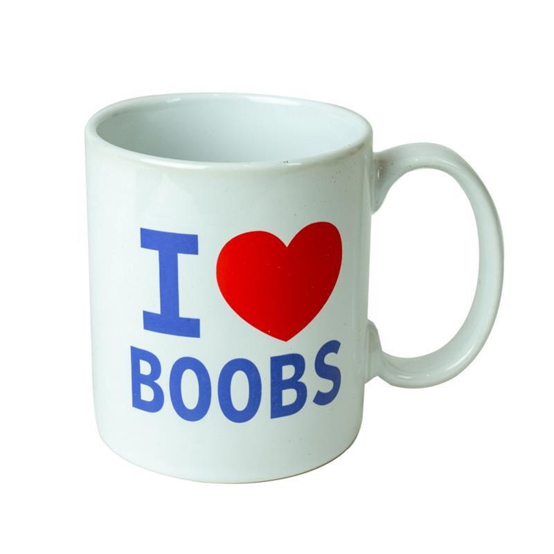 Taza de cerÁmica i love boobs