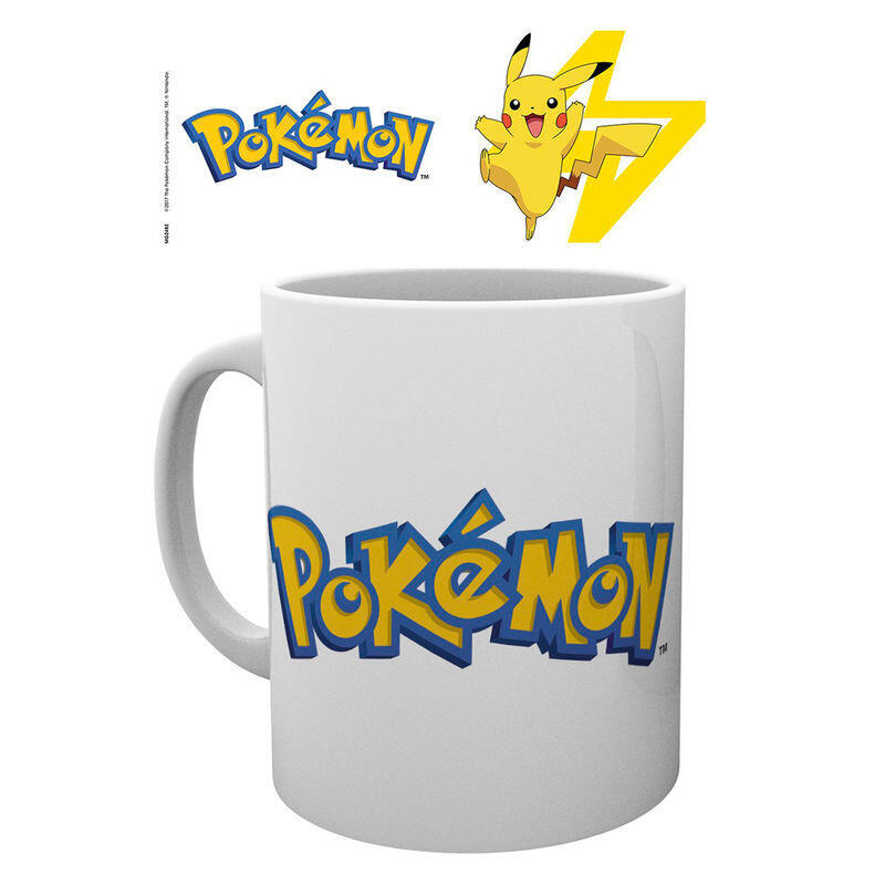 Taza logo pokemon and pikachu