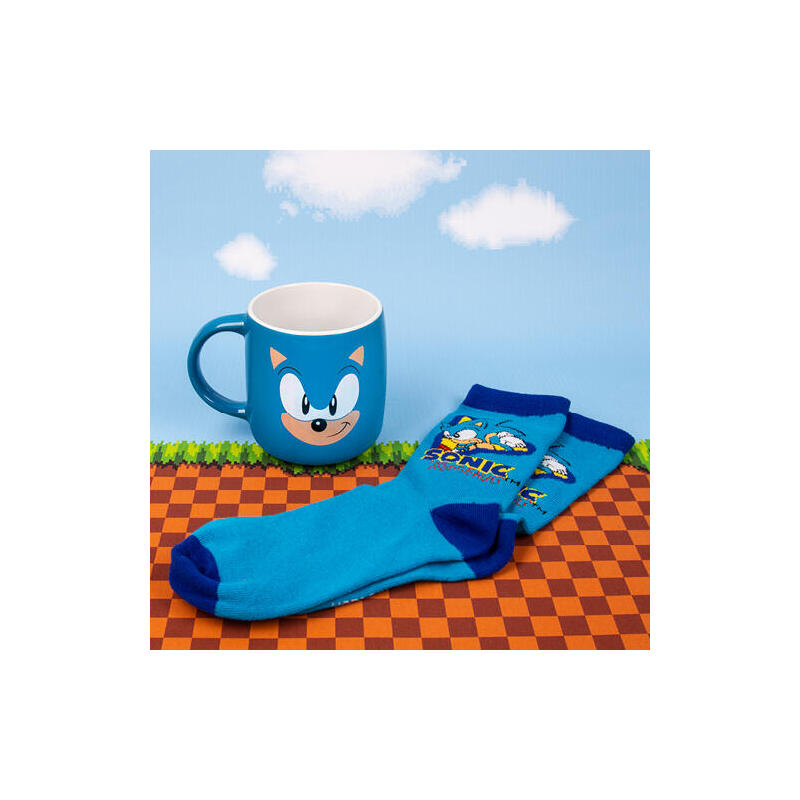Taza sonic mug & sock set