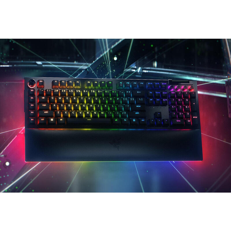 Teclado alemán razer blackwidow v4 pro usb qwertz negro rz03-04680400-r3g1