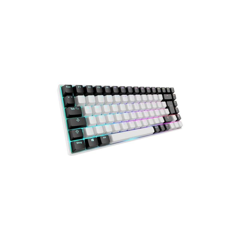 Teclado aleman sharkoon skiller sgk50 s3, gaming blanco
