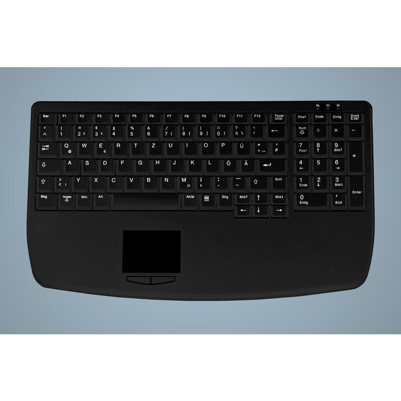 Teclado belga active key ak-7410-g ps/2 negro