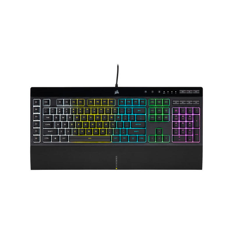 Teclado corsair usb k55 rgb pro gaming reposamuÑeca extraible