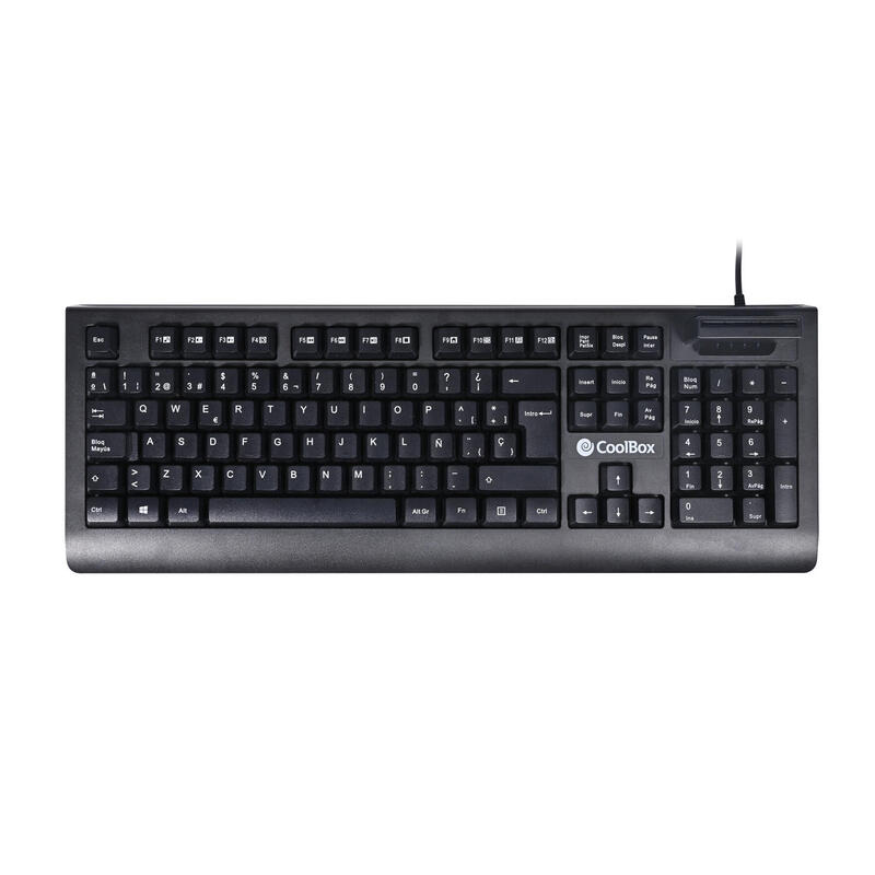 Teclado espaÑol con lector dnie coolbox compatible con dni 4.0 conexiÓn usb