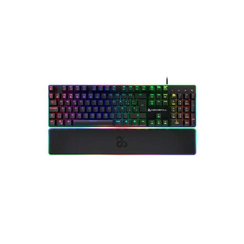 Teclado espaÑol  gaming newskill  gungnyr ns-kb-gungnyr-gat-red