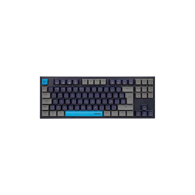 Teclado espaÑol gaming royal pbt mecanico negro