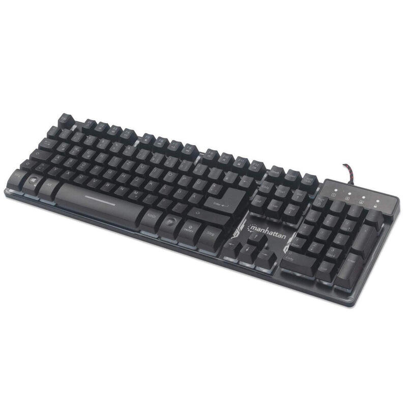 Teclado español manhattan 178457 usb qwerty negro