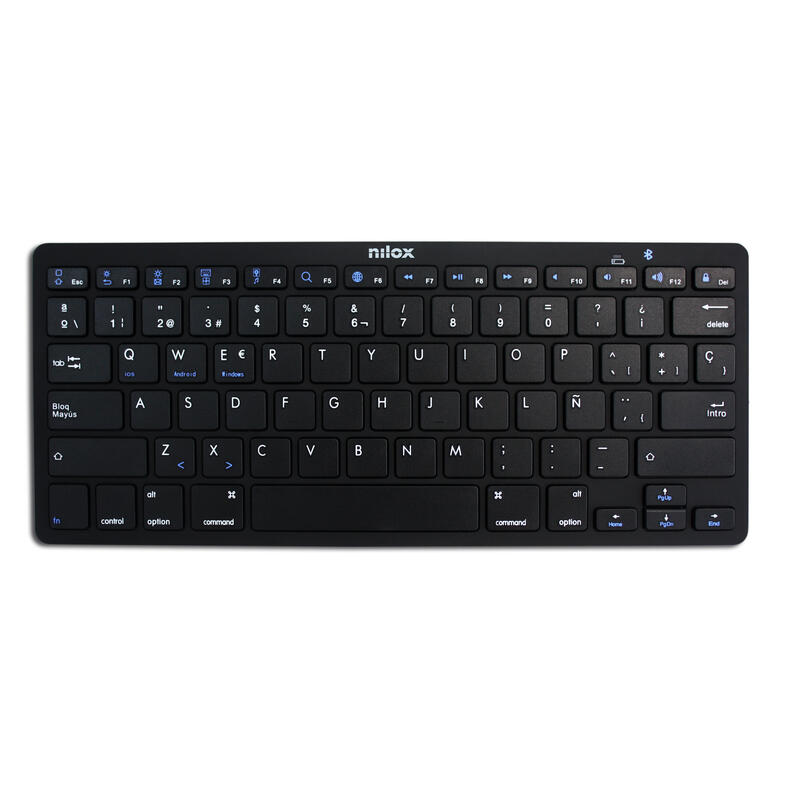 Teclado español nilox bluetooth negro