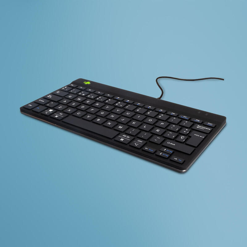 Teclado espaÑol  r-go compact break qwerty (es), con cable, negro