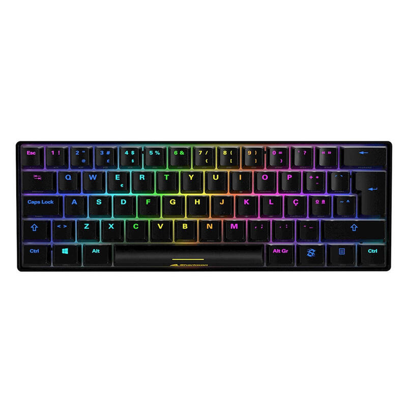 Teclado español sharkoon sgk50 s4 usb qwerty negro