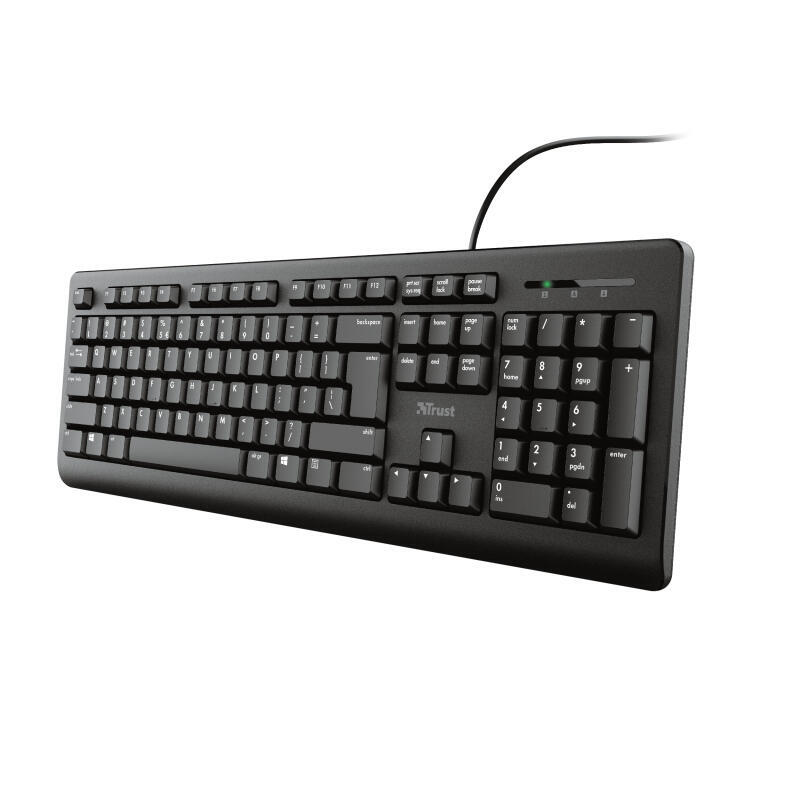 Teclado español trust tk-150 usb qwerty negro