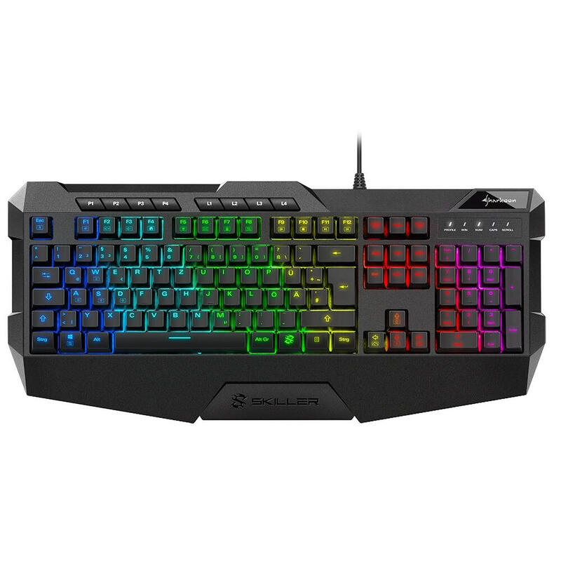 Teclado gaming (aleman) sharkoon skiller sgk4 negro