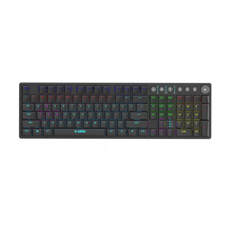 Teclado (ingles) i-box aurora k-6 rgb, mechanical, gaming